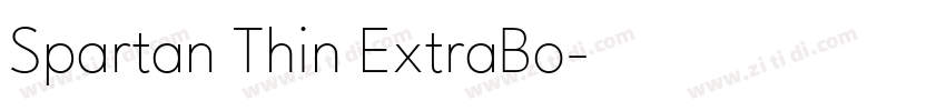 Spartan Thin ExtraBo字体转换